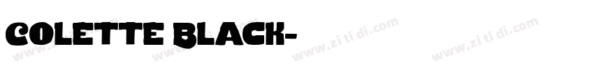 Colette Black字体转换